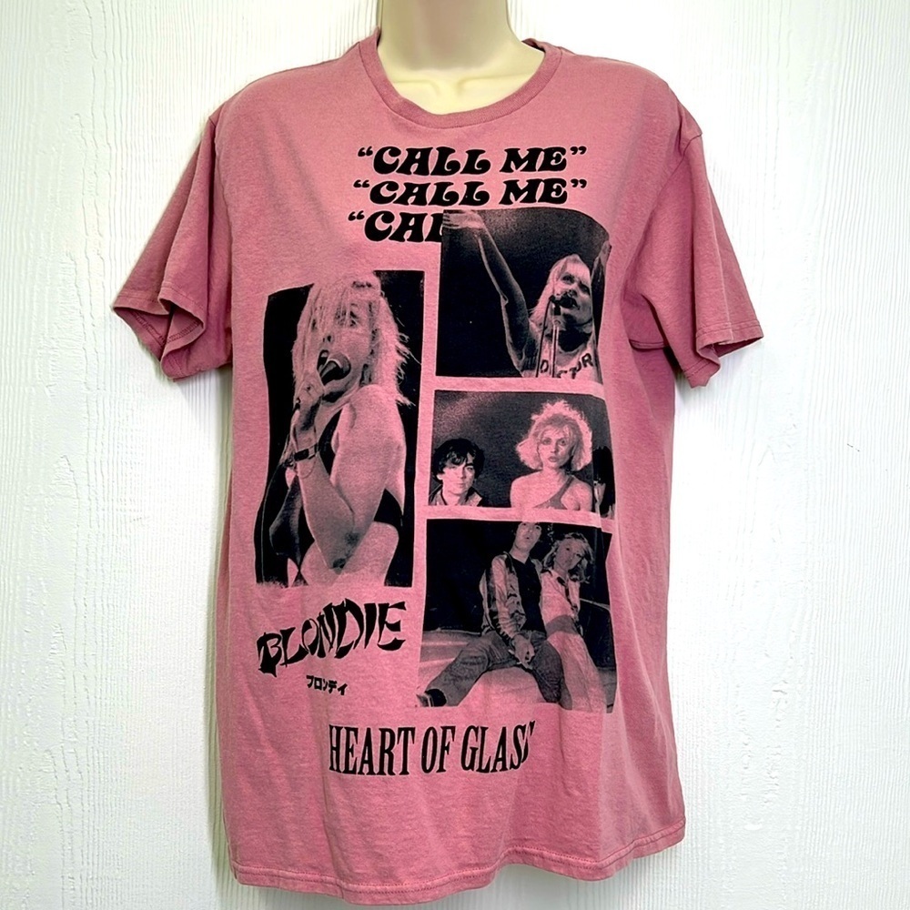 Blondie - Blondie Heart Of Glass Call Me Pictures Short Sleeve T Shirt Size M/L
